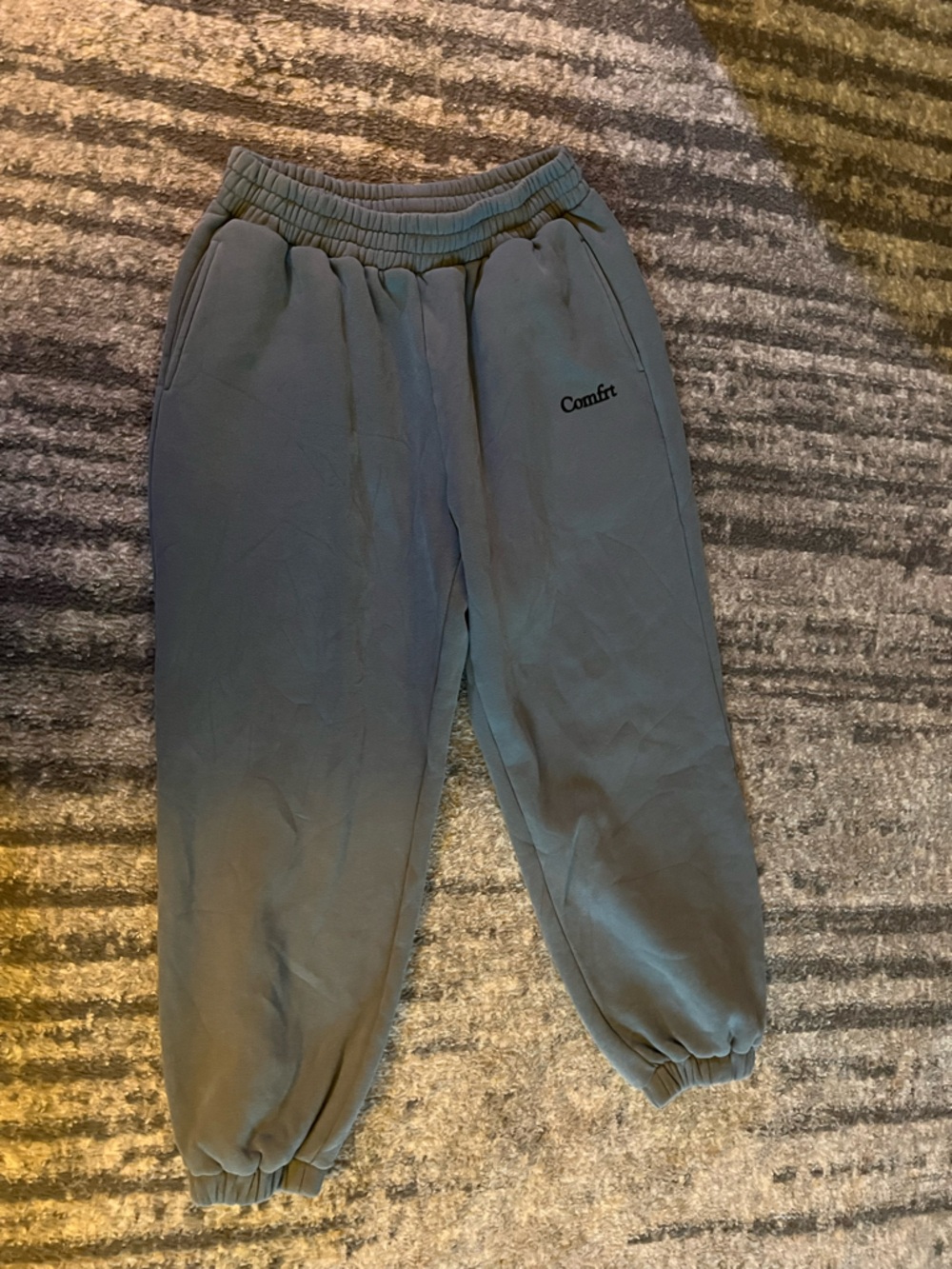 Comfort Women's Grayish-Blue Track Joggers
